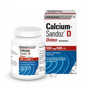 CALCIUM SANDOZ D Osteo 500 mg/400 I.E. Kautabl.