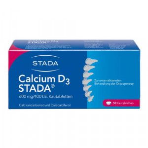 CALCIUM D3 STADA 600 mg/400 I.E. Kautabletten