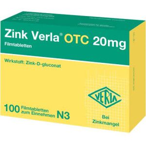 ZINK VERLA OTC 20 mg Filmtabletten